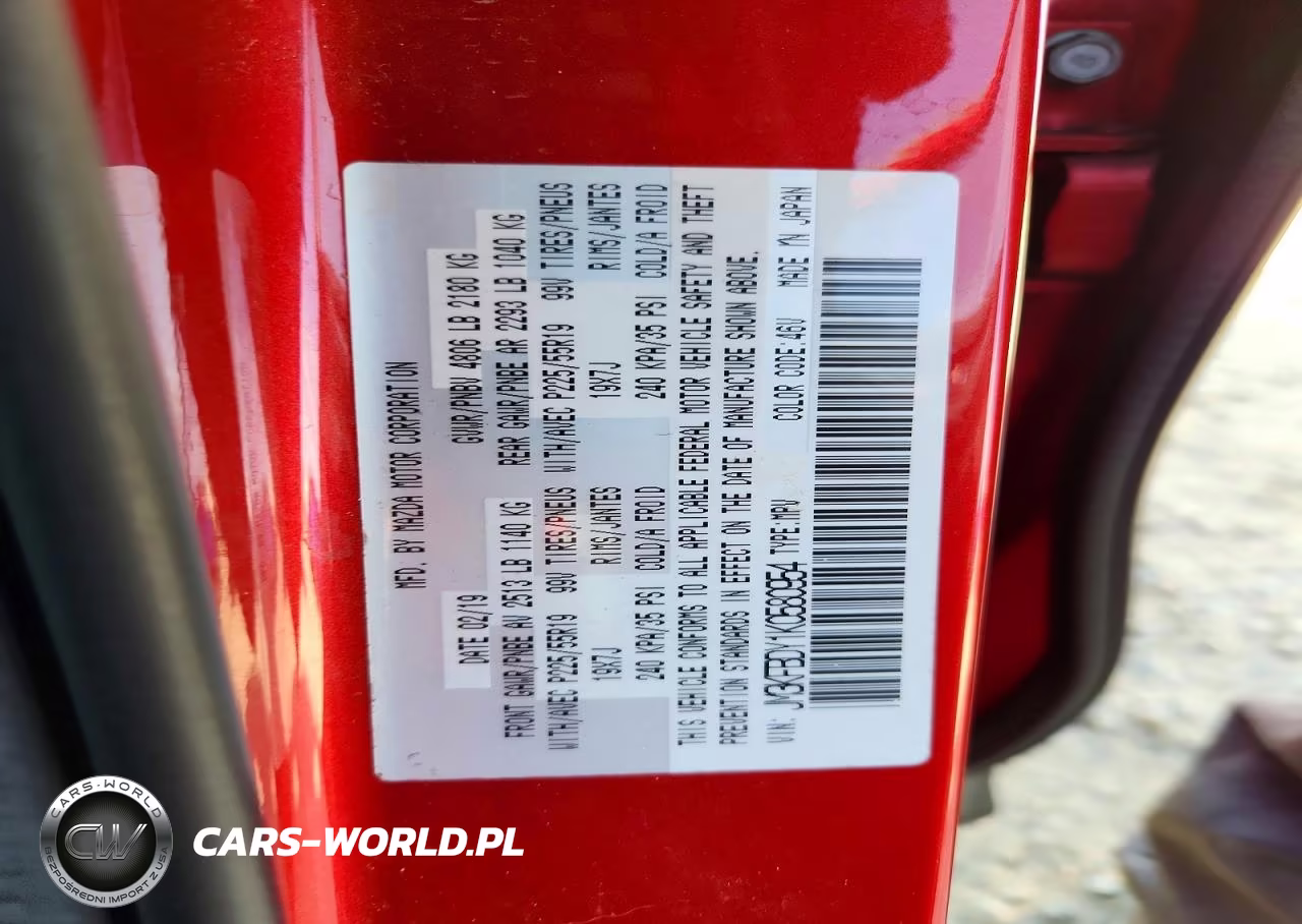 2019 Mazda Cx-5 Grand Touring Reserve VIN:JM3KFBDY1K0580954 - 14