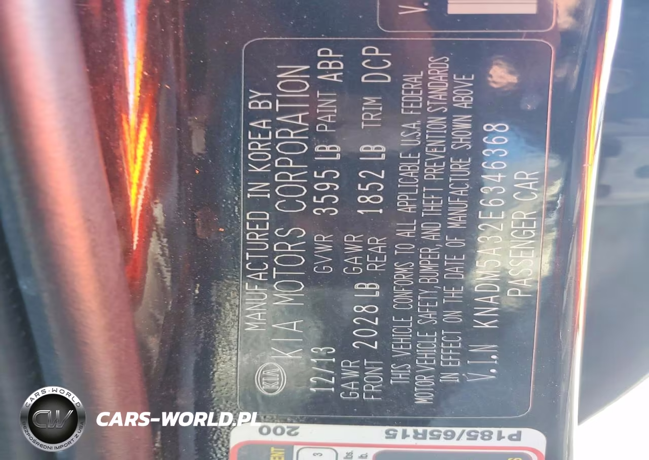 2014 Kia Rio Lx VIN:KNADM5A32E6346368 - 12