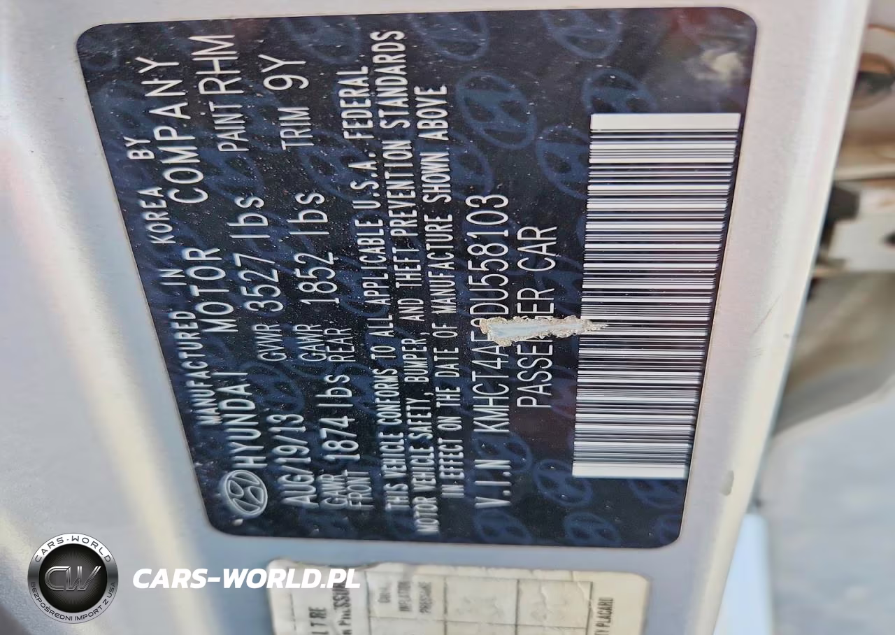 2013 Hyundai Accent Gls VIN:KMHCT4AE3DU558103 - 12