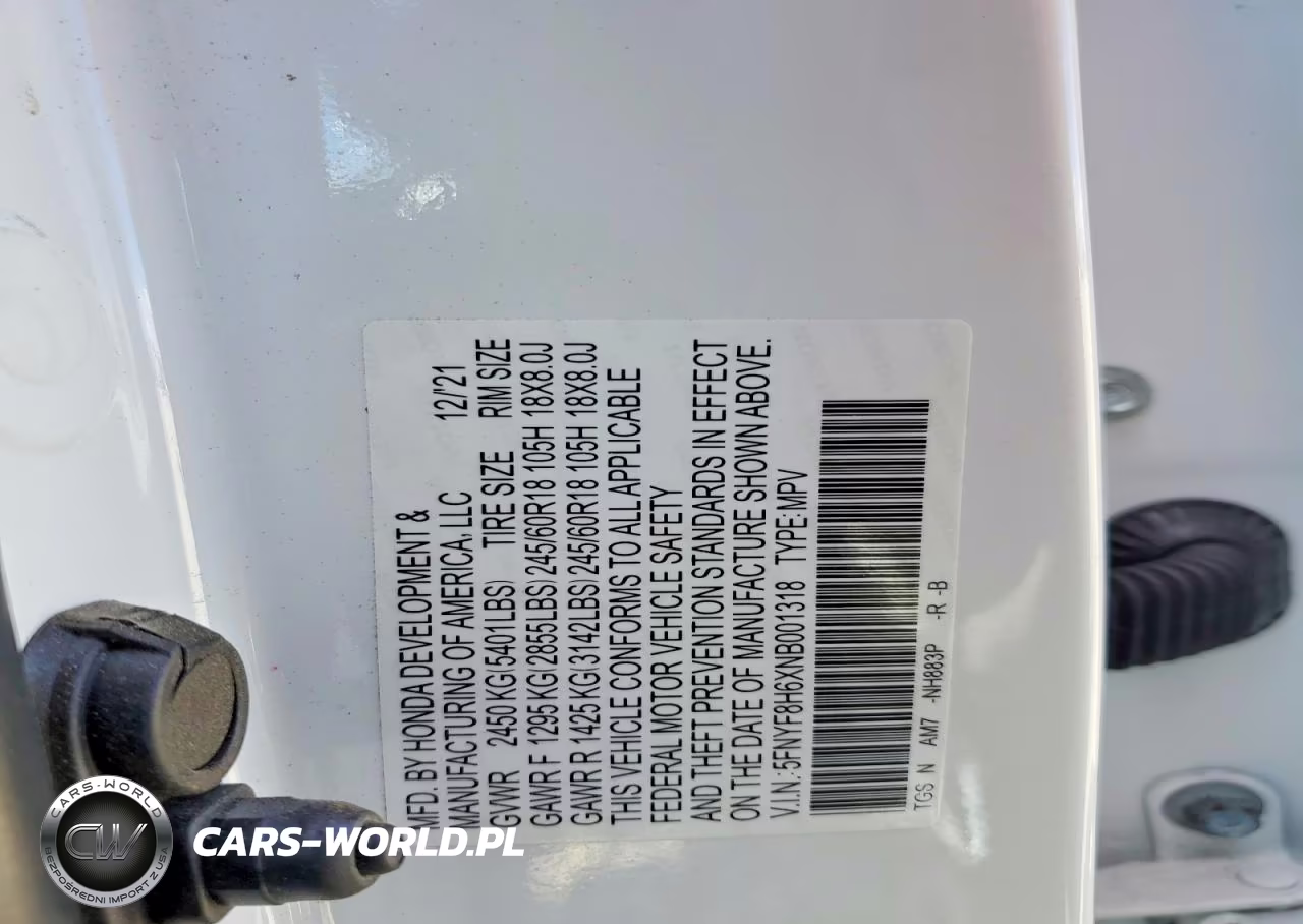2022 Honda Passport Trail Sport VIN:5FNYF8H6XNB001318 - 14