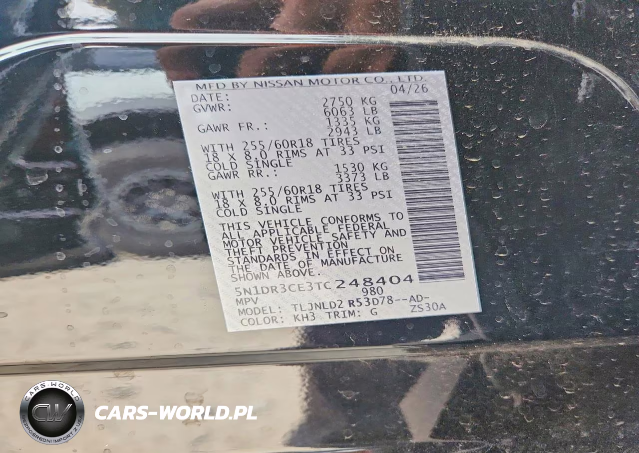 2026 Nissan Pathfinder Sl VIN:5N1DR3CE3TC248404 - 13