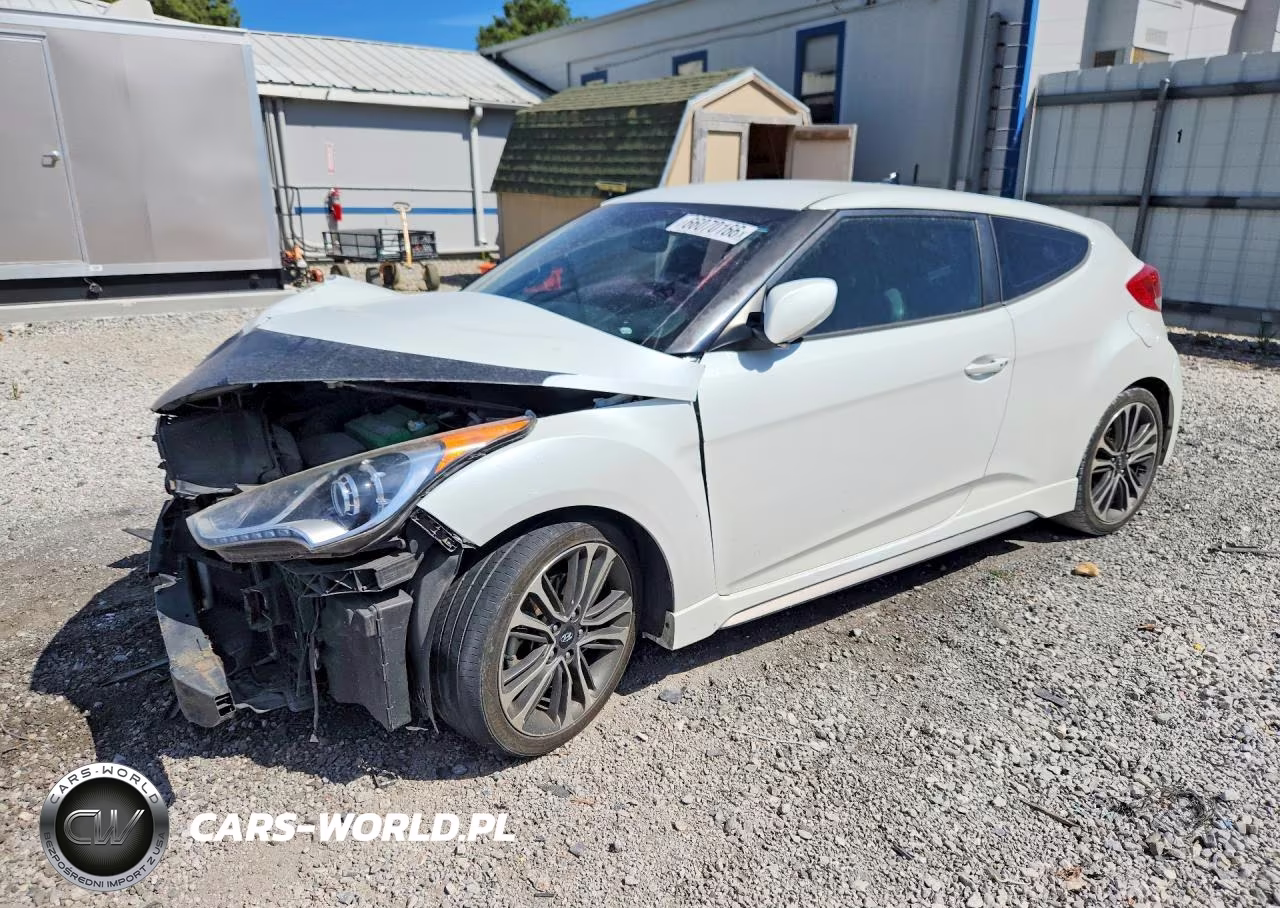 2016 Hyundai Veloster Turbo VIN:KMHTC6AE3GU285504 - 1