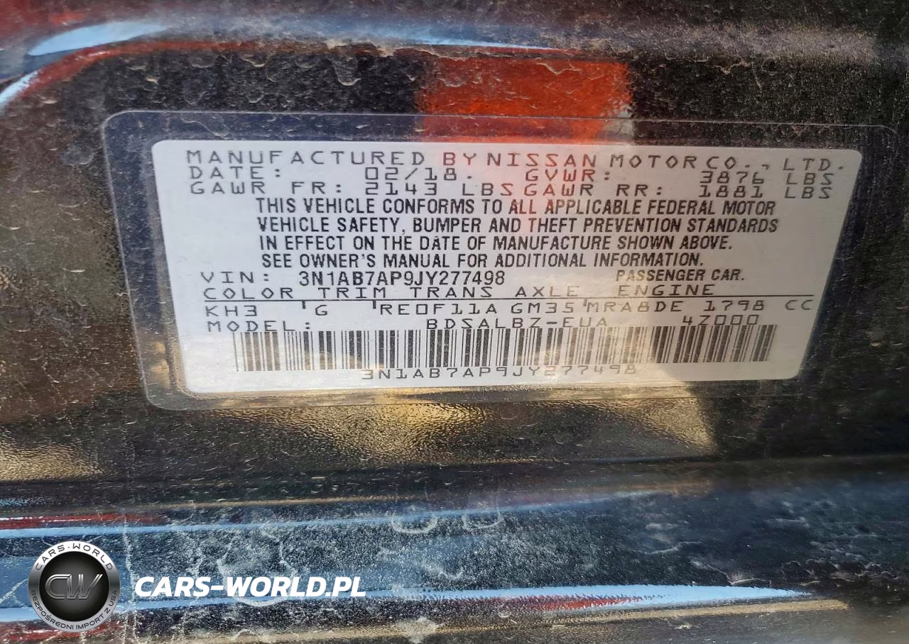 2018 Nissan Sentra 4D VIN:3N1AB7AP9JY277498 - 13