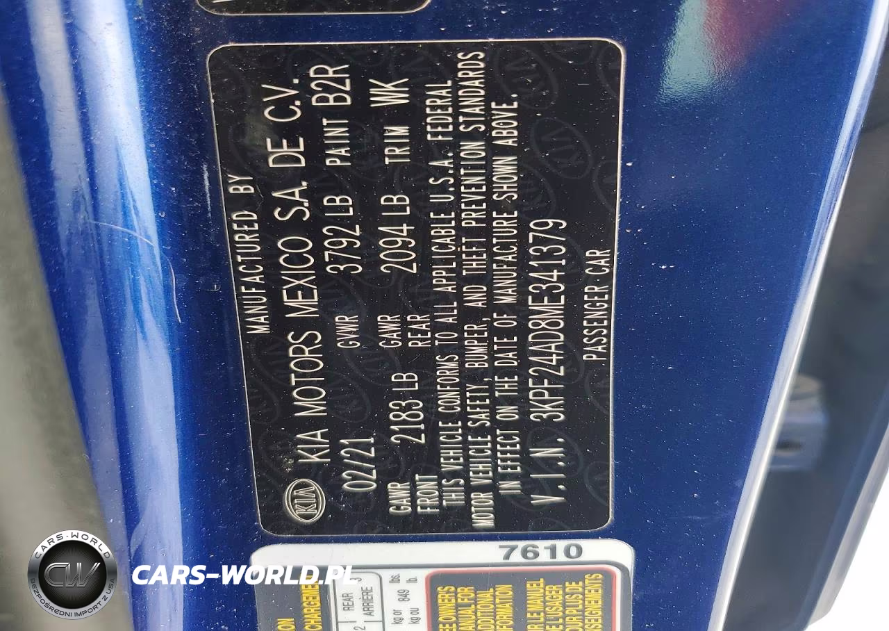 2021 Kia Forte Lxs VIN:3KPF24AD8ME341379 - 12