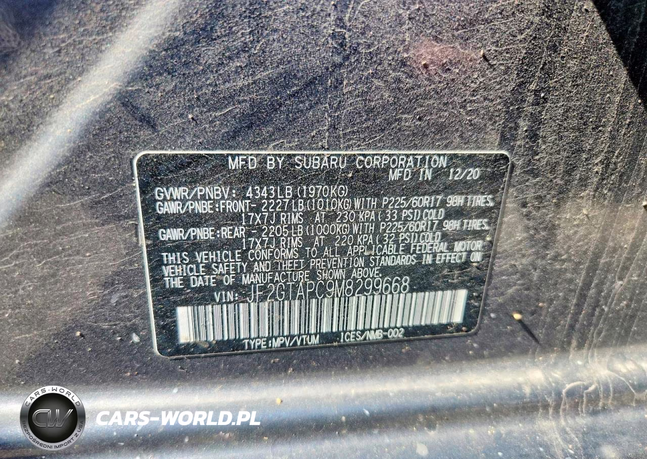 2021 Subaru Crosstrek Premium VIN:JF2GTAPC9M8299668 - 13