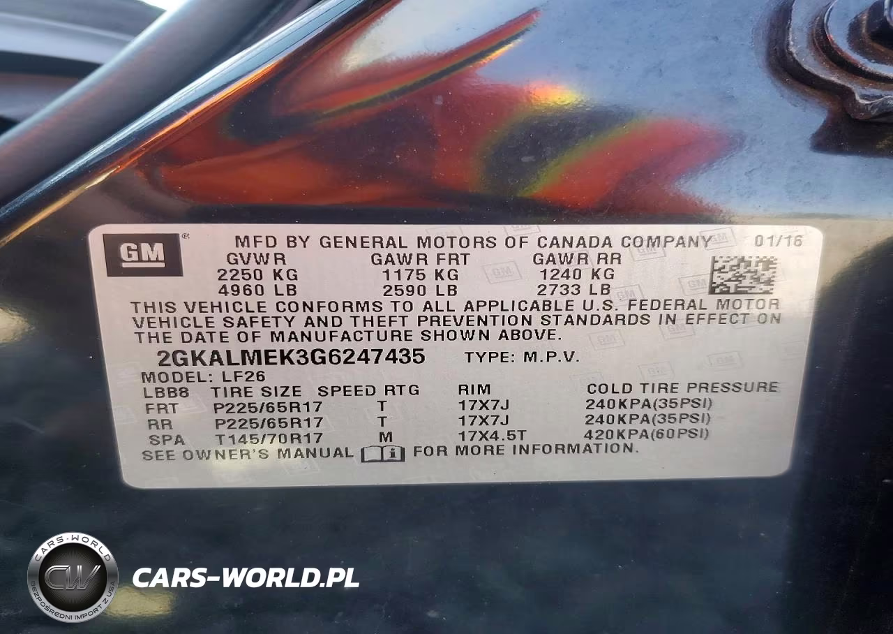2016 GMC Terrain Sle VIN:2GKALMEK3G6247435 - 13