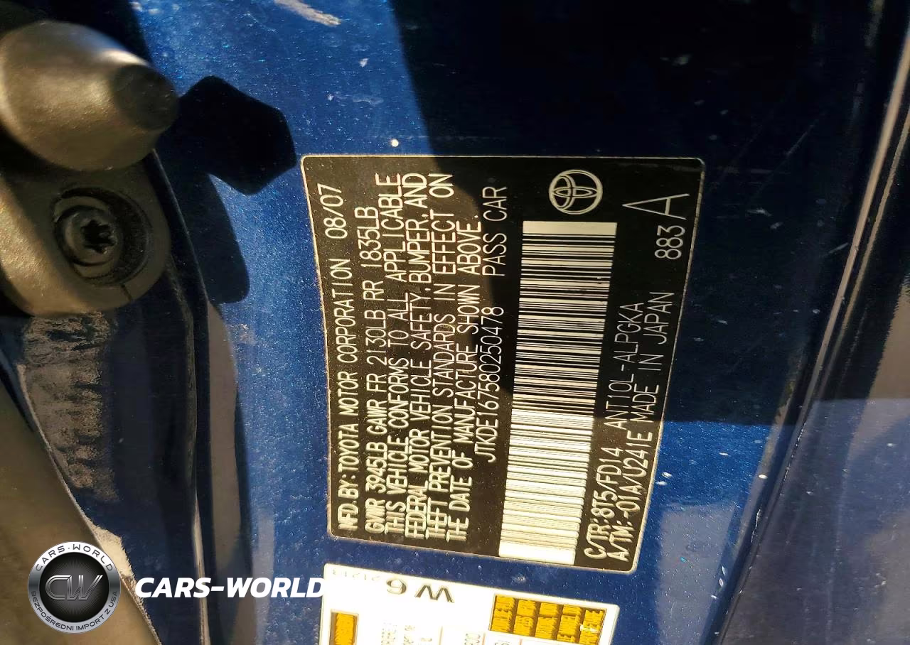 2008 Scion Tc Base VIN:JTKDE167580250478 - 12