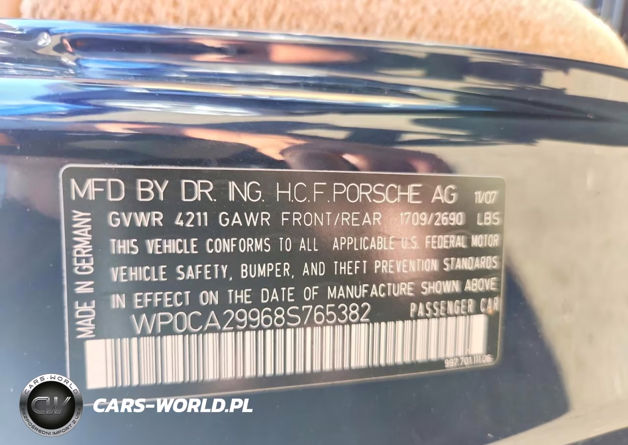 2008 Porsche 911 Carrera Cabriolet VIN:WP0CA29968S765382 - 12