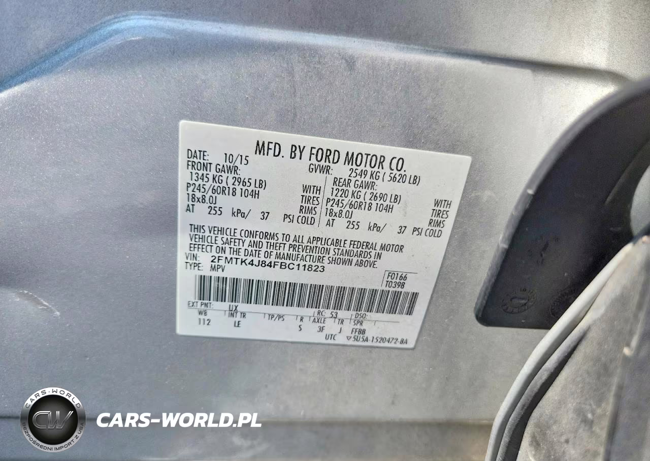 2015 Ford Edge Sel VIN:2FMTK4J84FBC11823 - 12