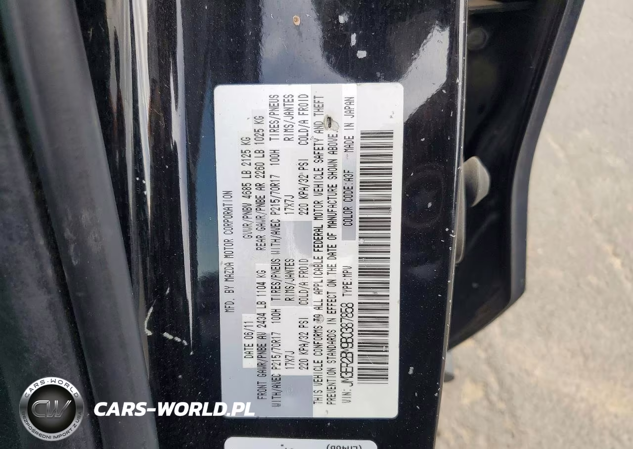 2011 Mazda Cx-7 VIN:JM3ER2BM9B0387858 - 13