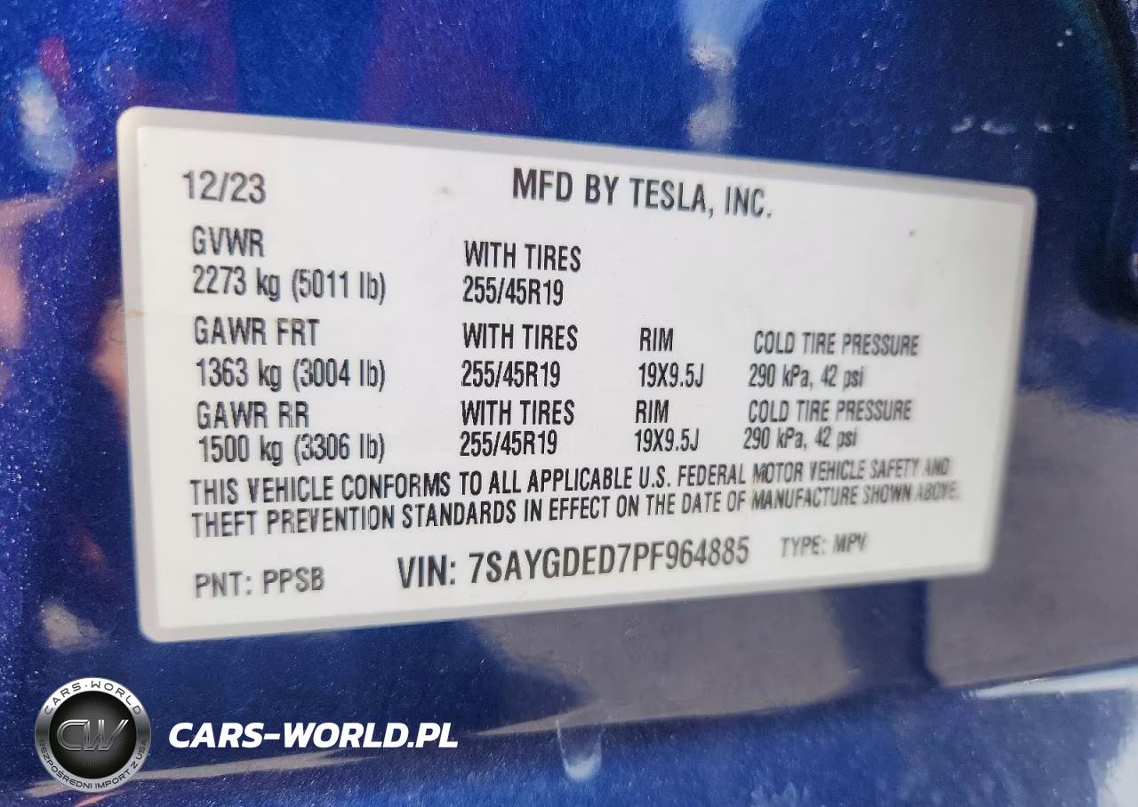2023 Tesla Model Y VIN:7SAYGDED7PF964885 - 13