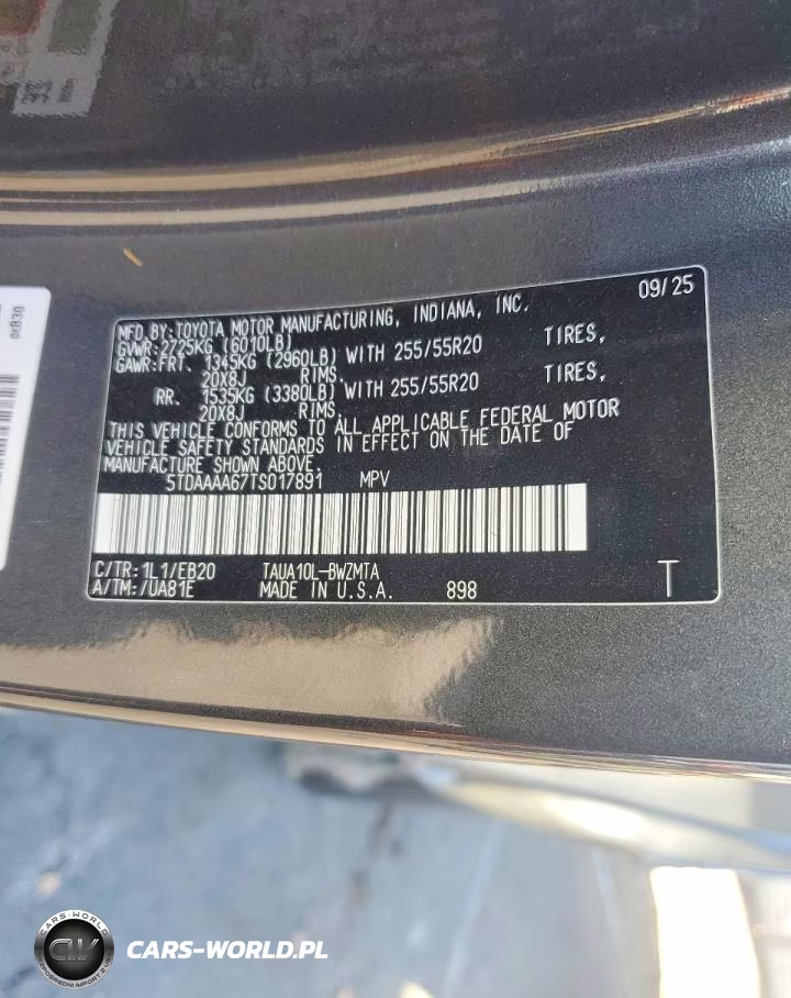 2026 Lexus Tx 350 Premium VIN:5TDAAAA67TS017891 - 13