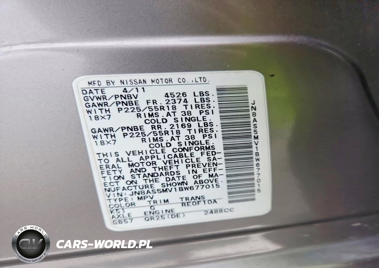 2011 Nissan Rogue S VIN:JN8AS5MV1BW677015 - 13