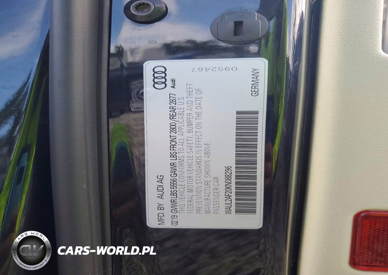 2019 Audi A6 Premium Plus VIN:WAUL2AF20KN088296 - 12