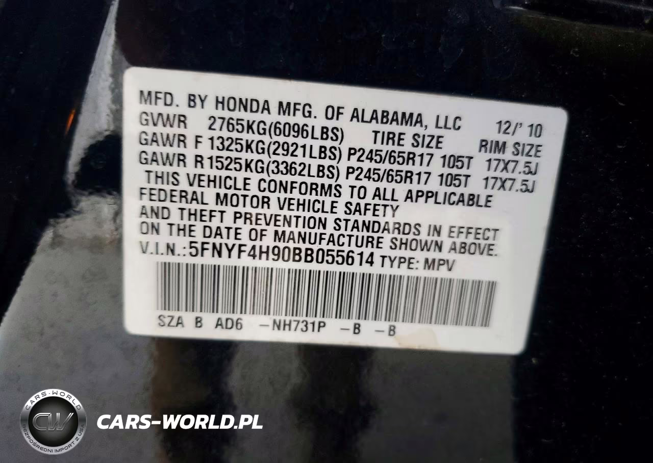 2011 Honda Pilot Touring VIN:5FNYF4H90BB055614 - 13