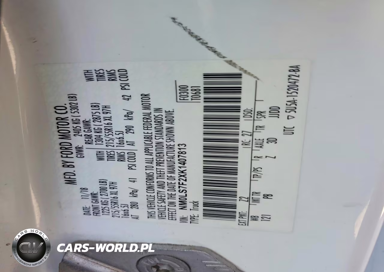 2019 Ford Transit Connect Xlt VIN:NM0LS7F2XK1407813 - 13