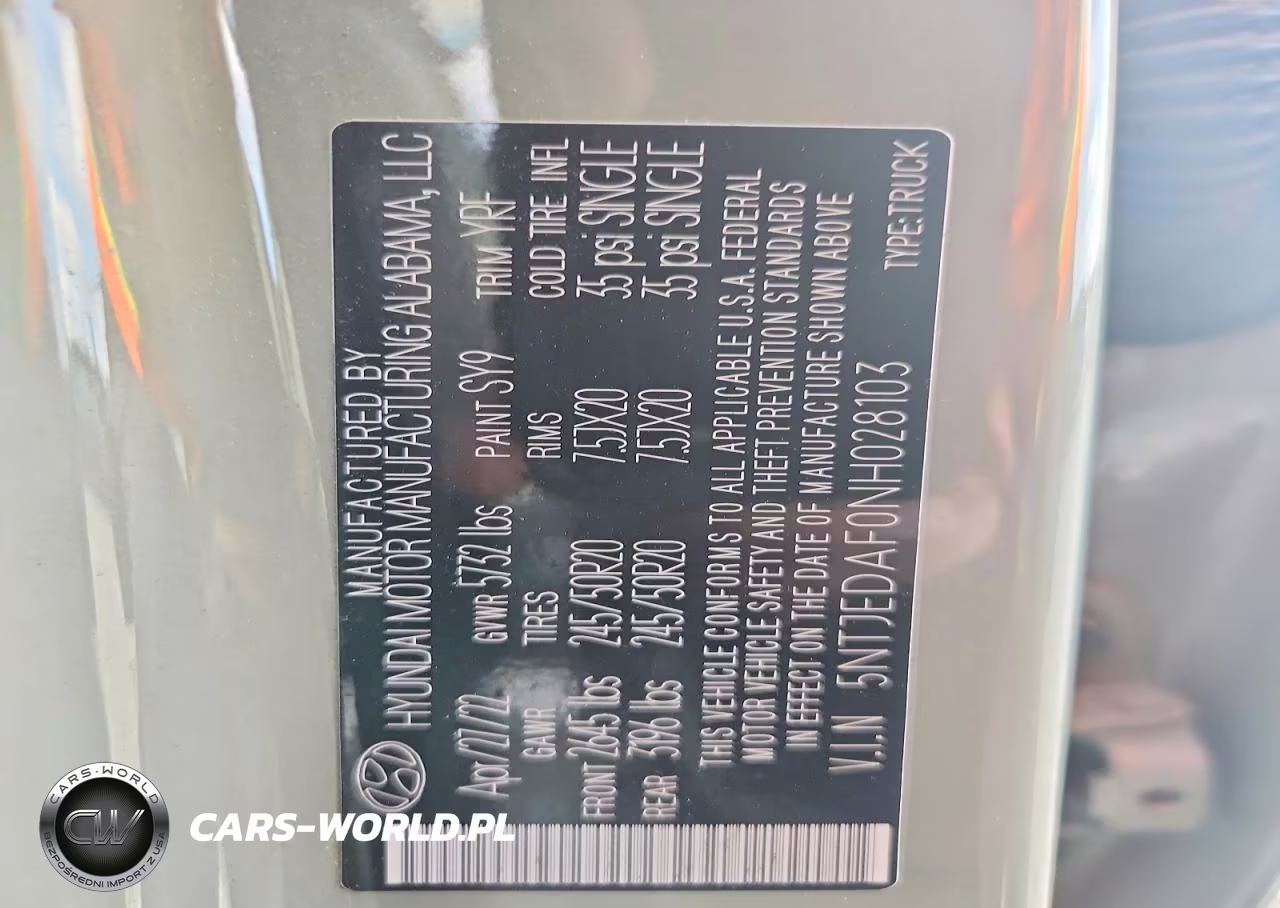 2022 Hyundai Santa Cruz Limited VIN:5NTJEDAF0NH028103 - 13