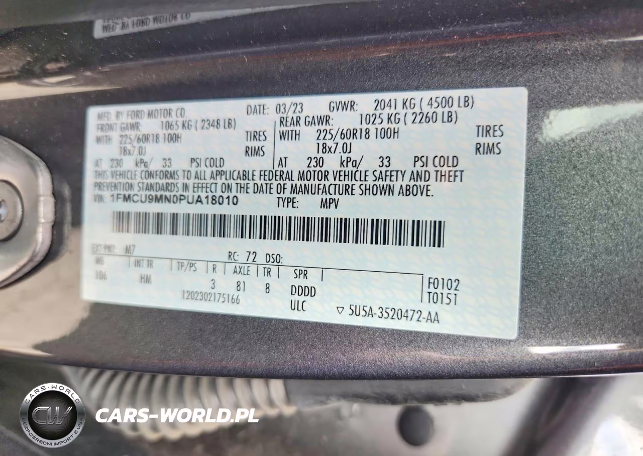 2023 Ford Escape St Line VIN:1FMCU9MN0PUA18010 - 13