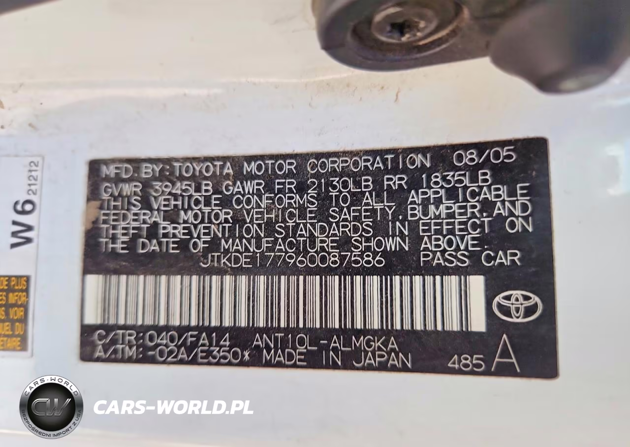 2006 Scion Tc Base VIN:JTKDE177960087586 - 12
