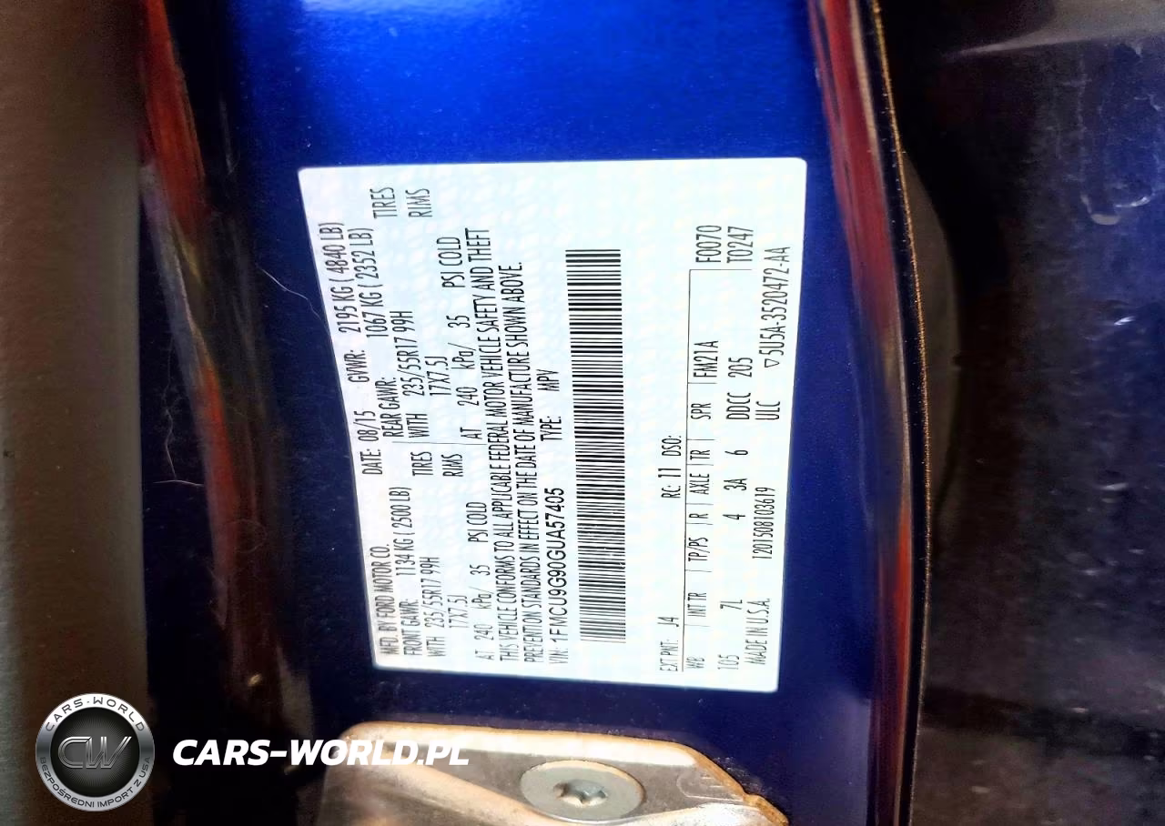 2016 Ford Escape Se VIN:1FMCU9G90GUA57405 - 13