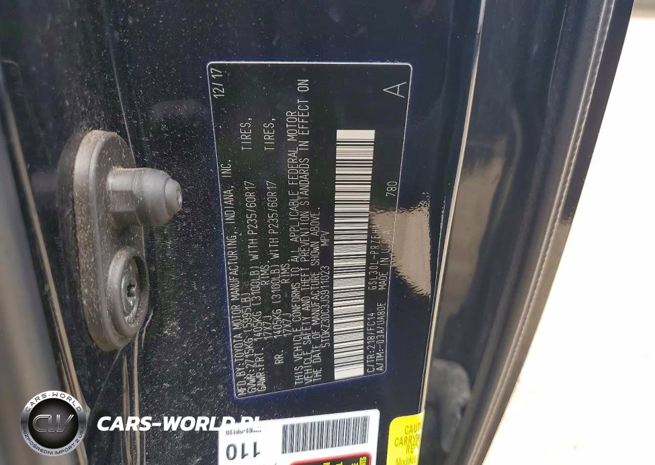 2018 Toyota Sienna Le VIN:5TDKZ3DC3JS911023 - 13