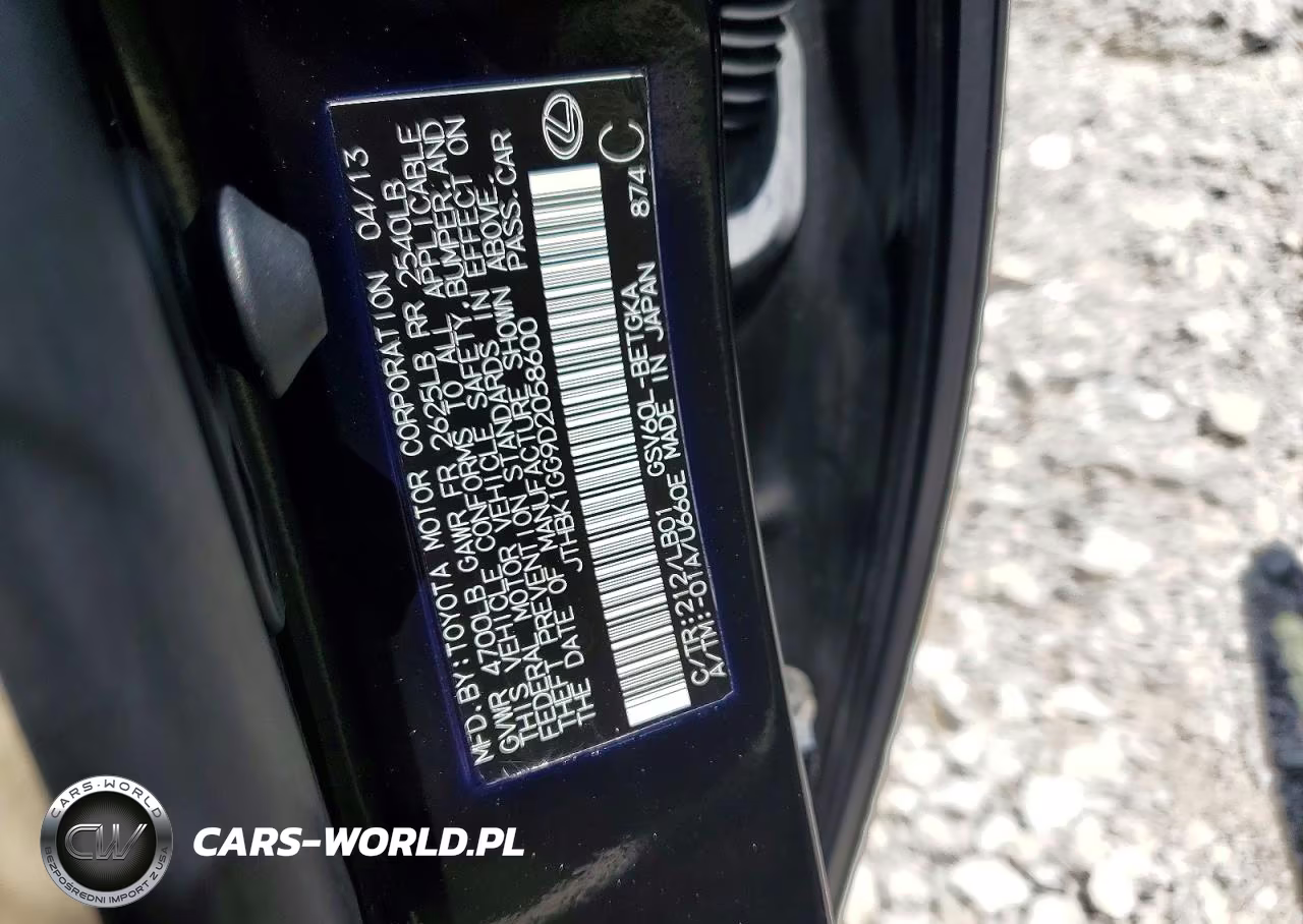 2013 Lexus Es 350 VIN:JTHBK1GG9D2058600 - 12