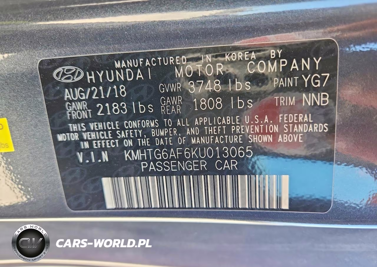 2019 Hyundai Veloster 2.0L Premium VIN:KMHTG6AF6KU013065 - 12