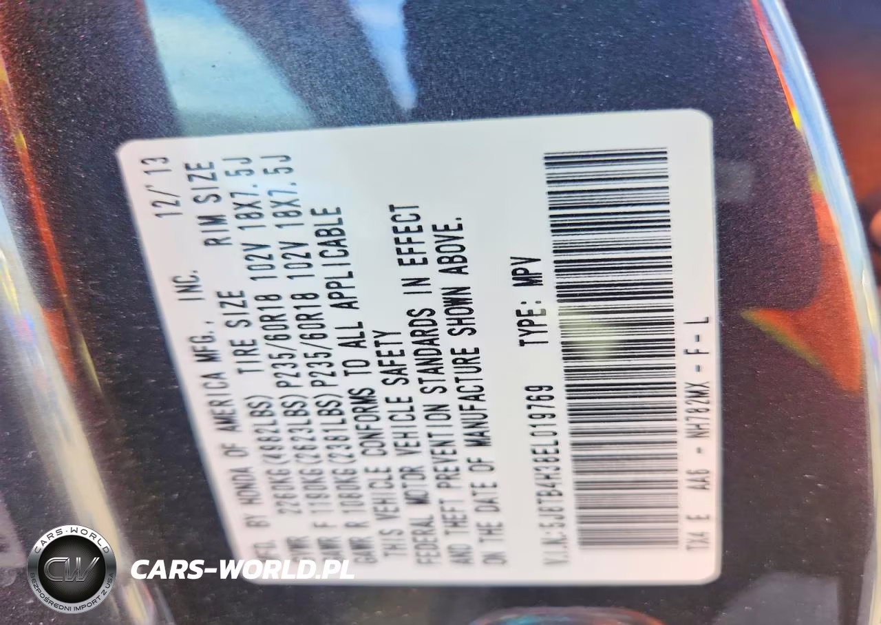 2014 Acura Rdx VIN:5J8TB4H38EL019769 - 13