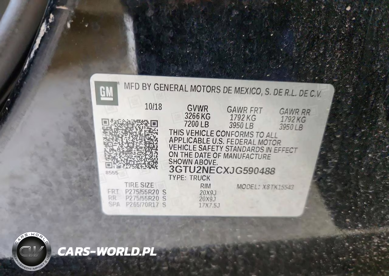 2018 GMC Sierra K1500 Slt VIN:3GTU2NECXJG590488 - 12
