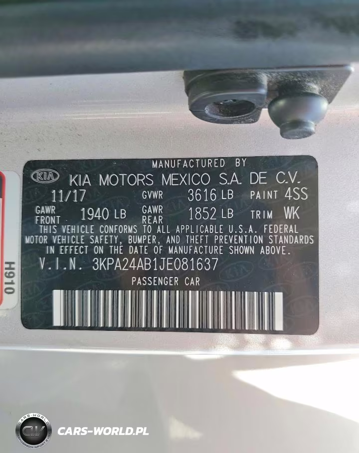 2018 Kia Rio S VIN:3KPA24AB1JE081637 - 12