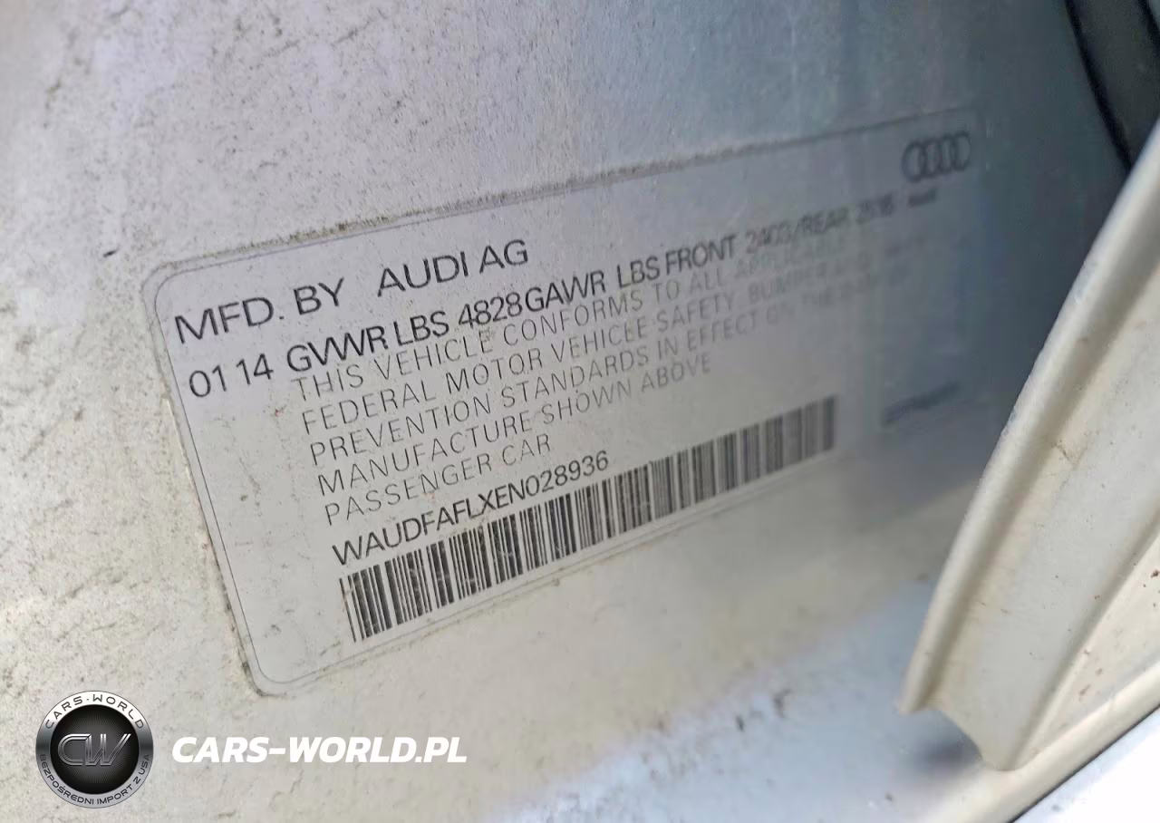 2014 Audi A4 Premium VIN:WAUDFAFLXEN028936 - 12