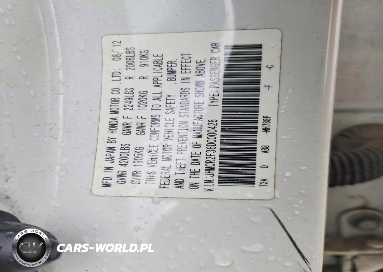 2013 Honda Accord Lx VIN:JHMCR2F36DC000426 - 12