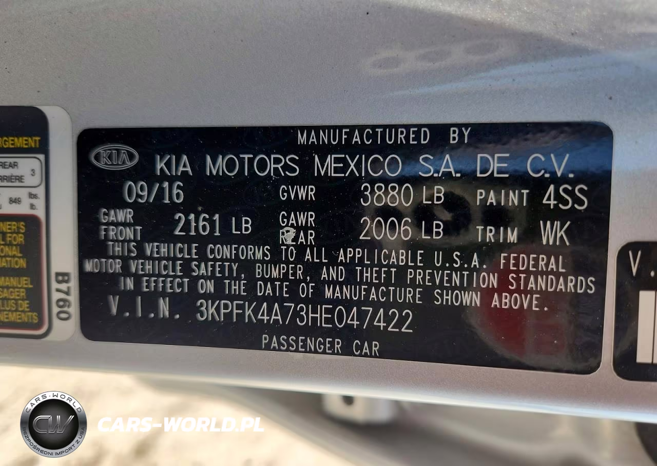 2017 Kia Forte Lx VIN:3KPFK4A73HE047422 - 12
