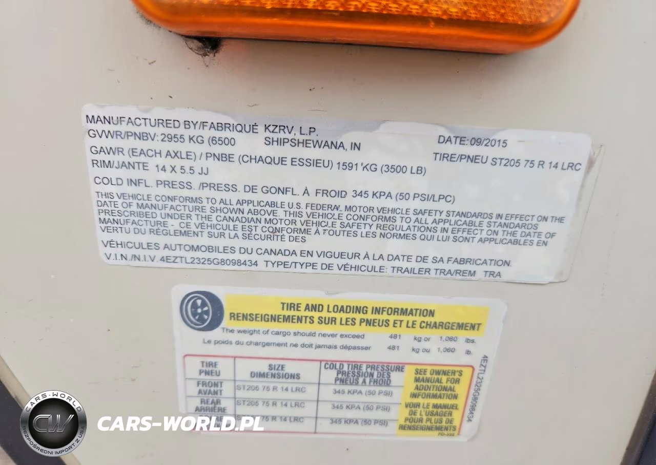 2016 Kz Rv Connect Camper VIN:4EZTL2325G8098434 - 10