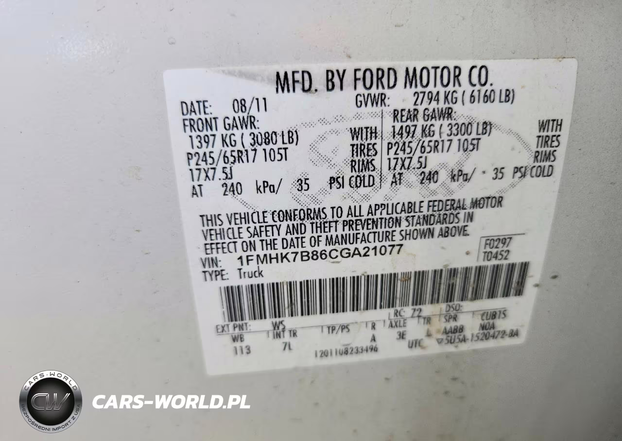 2012 Ford Explorer VIN:1FMHK7B86CGA21077 - 13