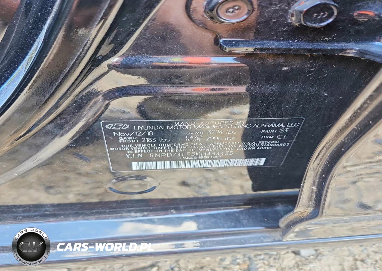 2019 Hyundai Elantra Se VIN:5NPD74LF3KH433435 - 12