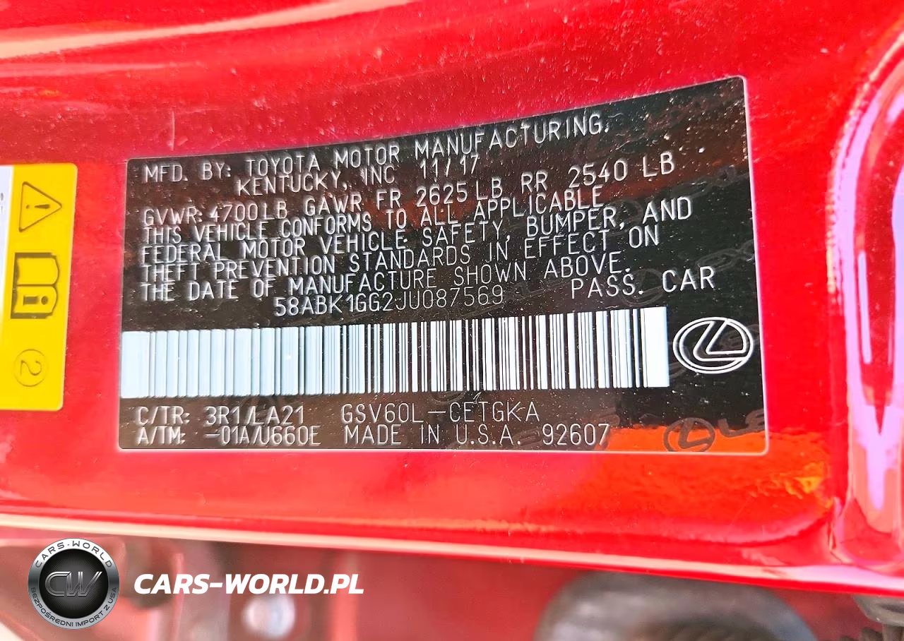 2018 Lexus Es 350 VIN:58ABK1GG2JU087569 - 12