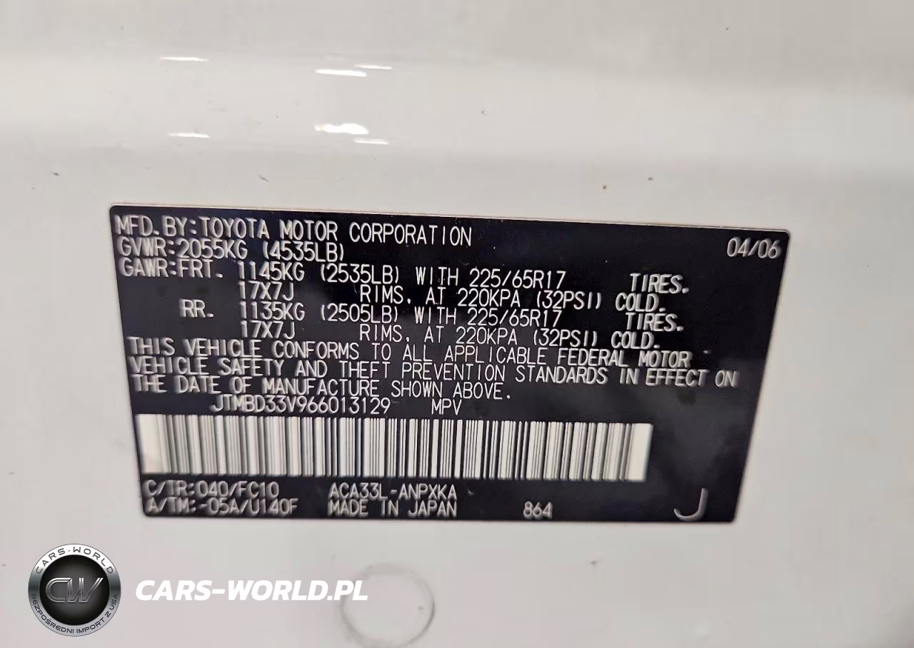 2006 Toyota Rav4 Base VIN:JTMBD33V966013129 - 12