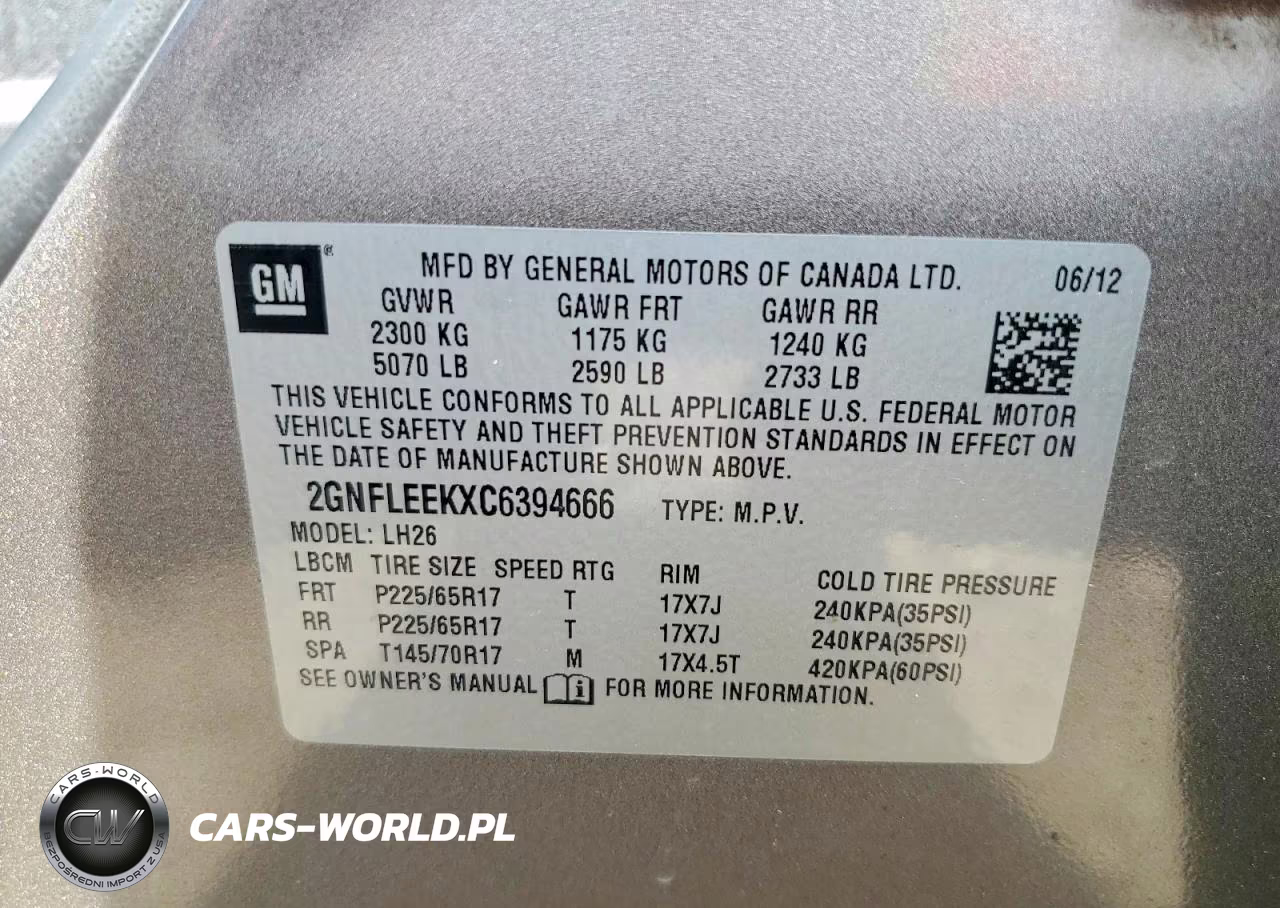 2012 Chevrolet Equinox Lt VIN:2GNFLEEKXC6394666 - 13