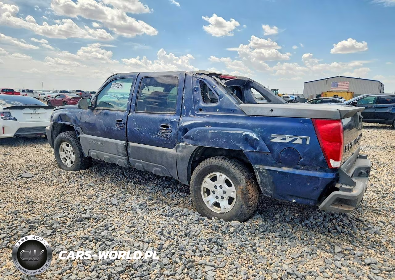 2002 Chevrolet Avalanche K1500 VIN:3GNEK13T62G191795 - 2