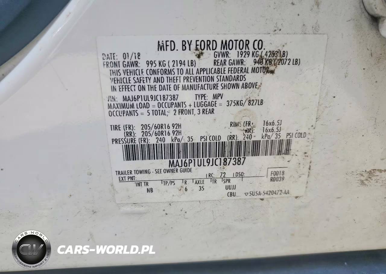 2018 Ford Ecosport Se VIN:MAJ6P1UL9JC187387 - 12