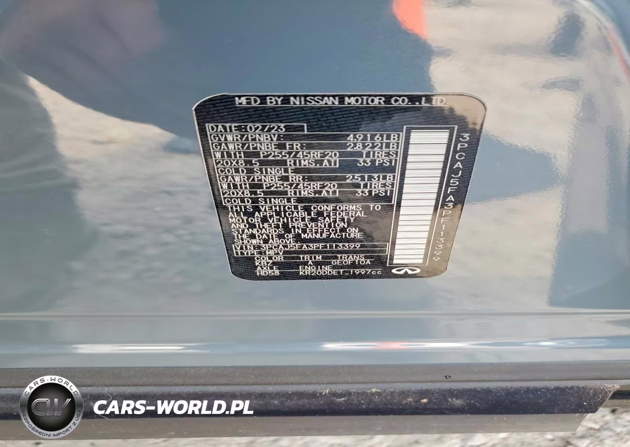2023 Infiniti Qx50 Sport VIN:3PCAJ5FA3PF113399 - 13