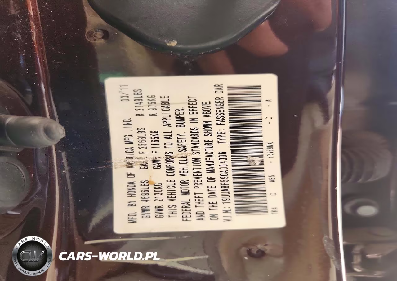 2012 Acura Tl VIN:19UUA8F59CA004306 - 12