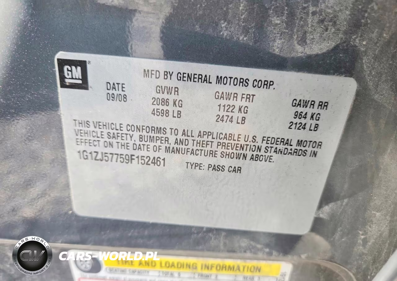 2009 Chevrolet Malibu 2Lt VIN:1G1ZJ57759F152461 - 13