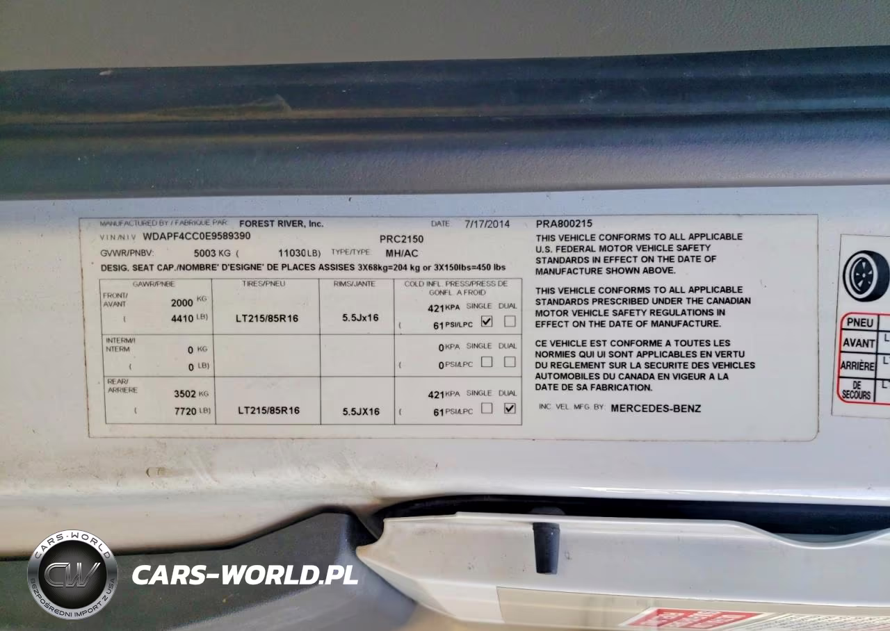 2014 Forest River Prism Rv VIN:WDAPF4CC0E9589390 - 10
