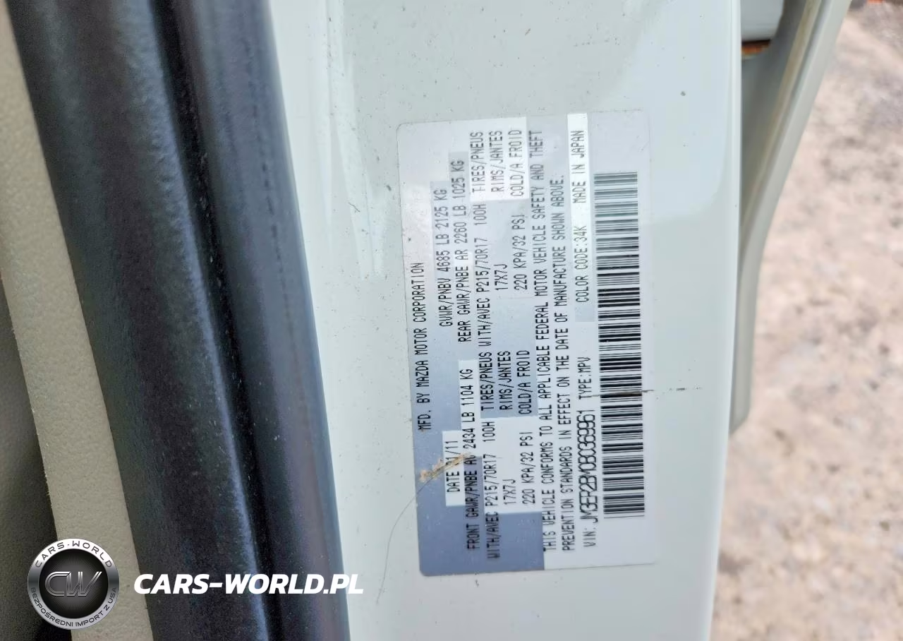 2011 Mazda Cx-7 VIN:JM3ER2BM0B0369961 - 13