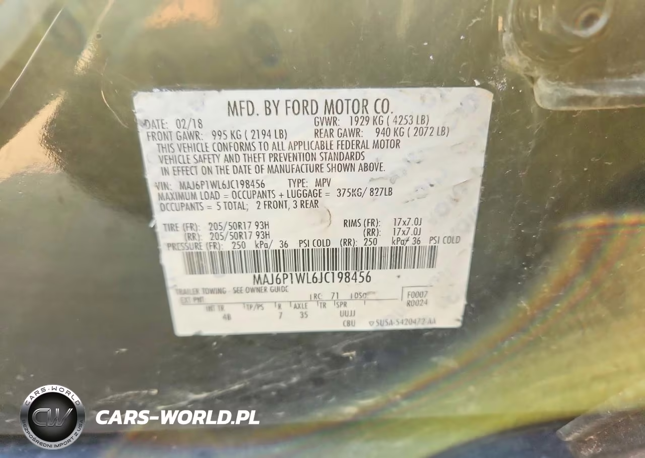 2018 Ford Ecosport Titanium VIN:MAJ6P1WL6JC198456 - 13