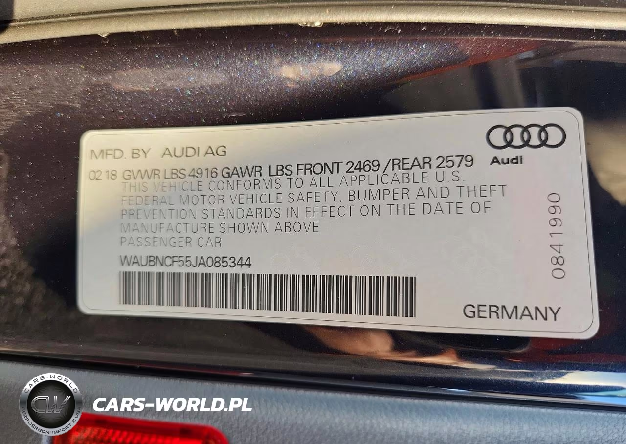 2018 Audi A5 Premium Plus VIN:WAUBNCF55JA085344 - 13