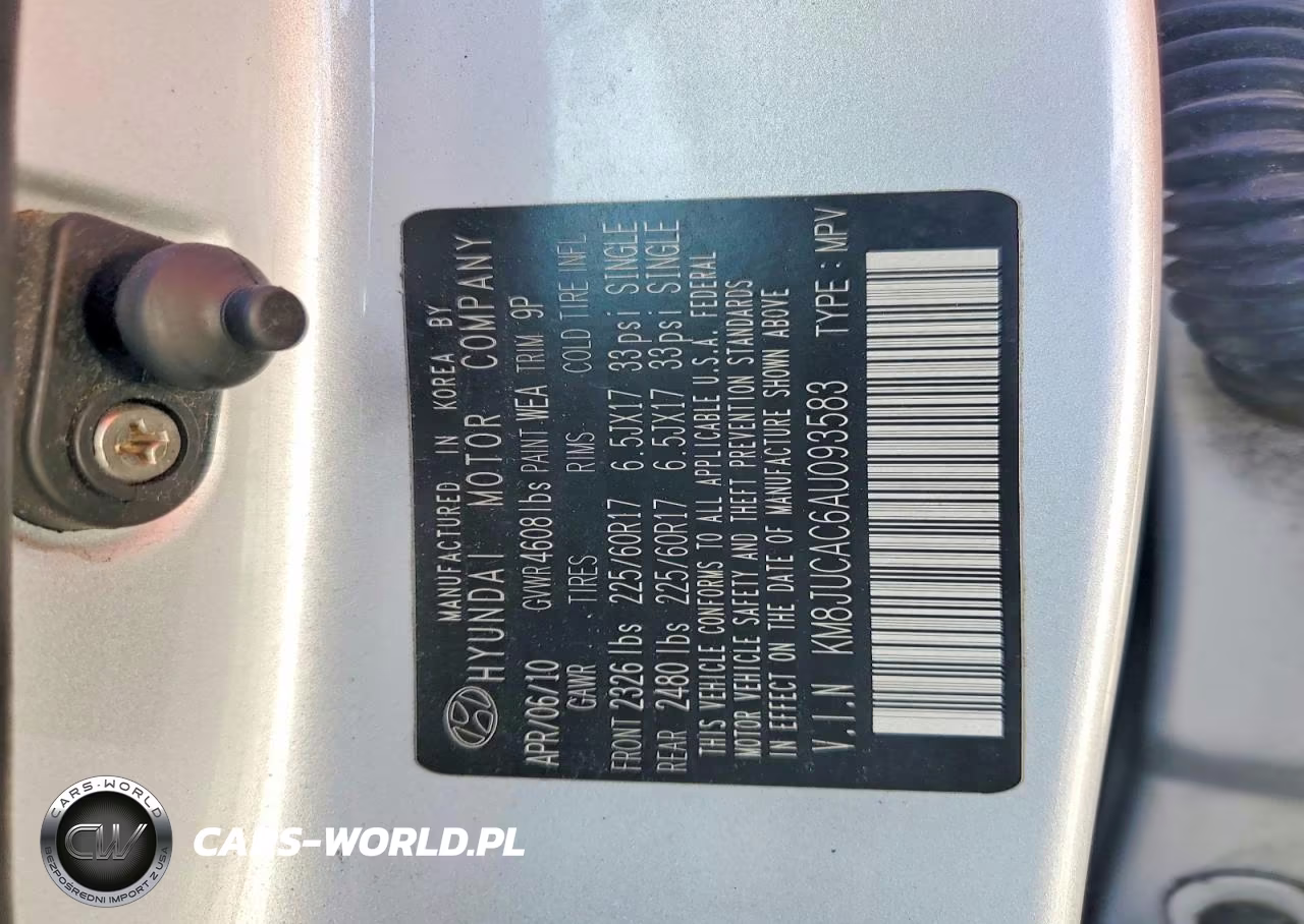 2010 Hyundai Tucson Gls VIN:KM8JUCAC6AU093583 - 14