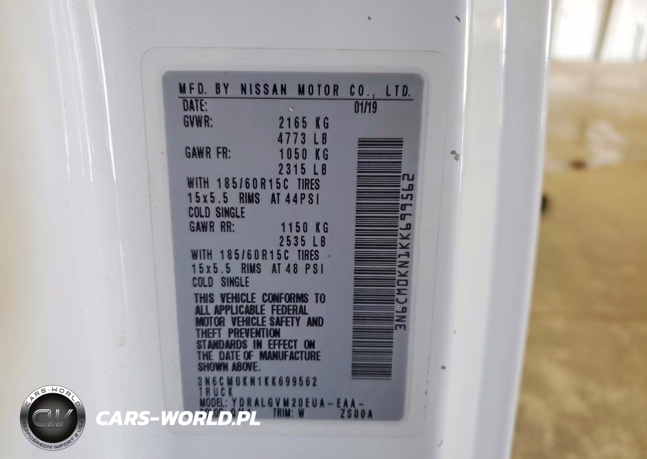 2019 Nissan Nv200 Delivery Van VIN:3N6CM0KN1KK699562 - 14